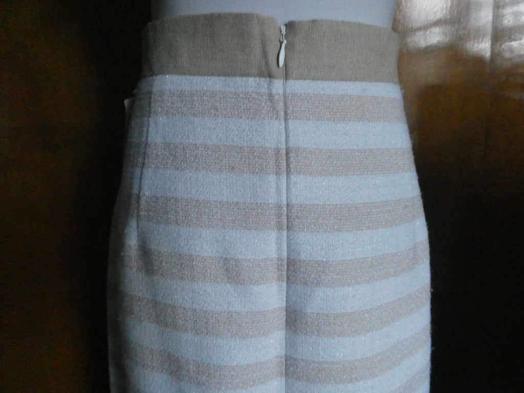 Kay Unger beige women's stylish lined skirt size 14