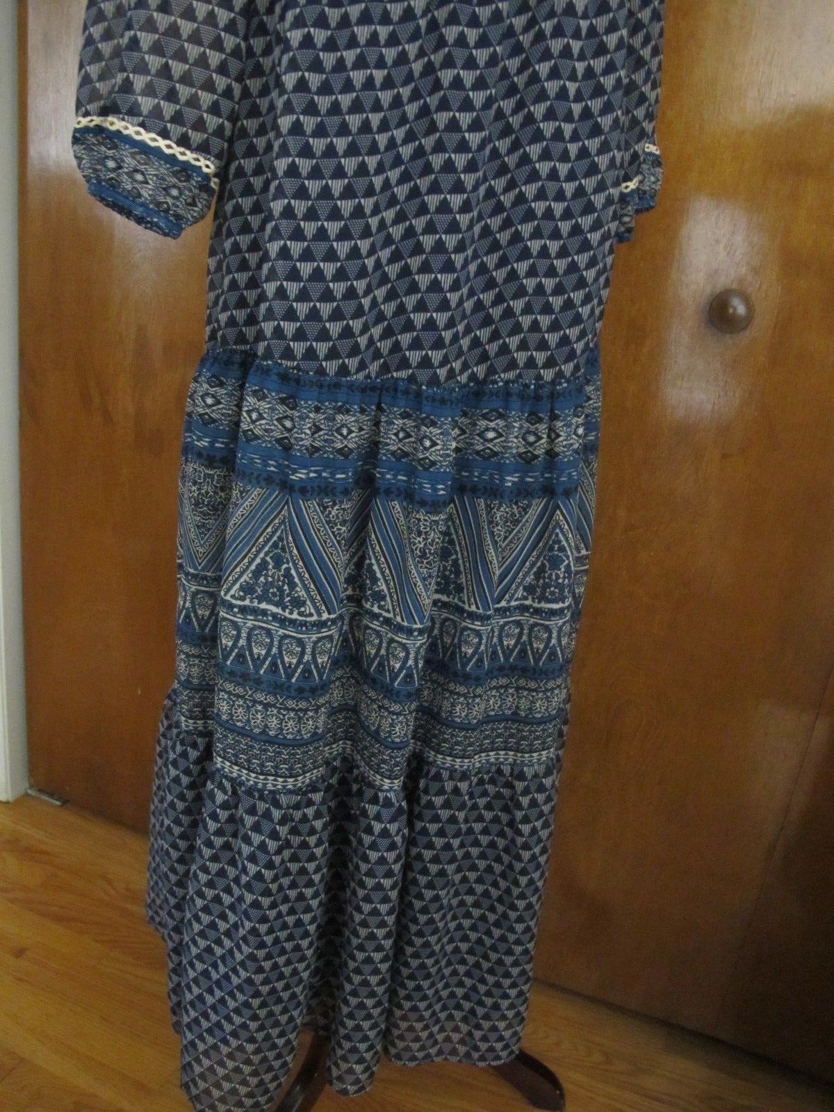 Anthropologie Floreal women's maxi multi-color evening dress 10
