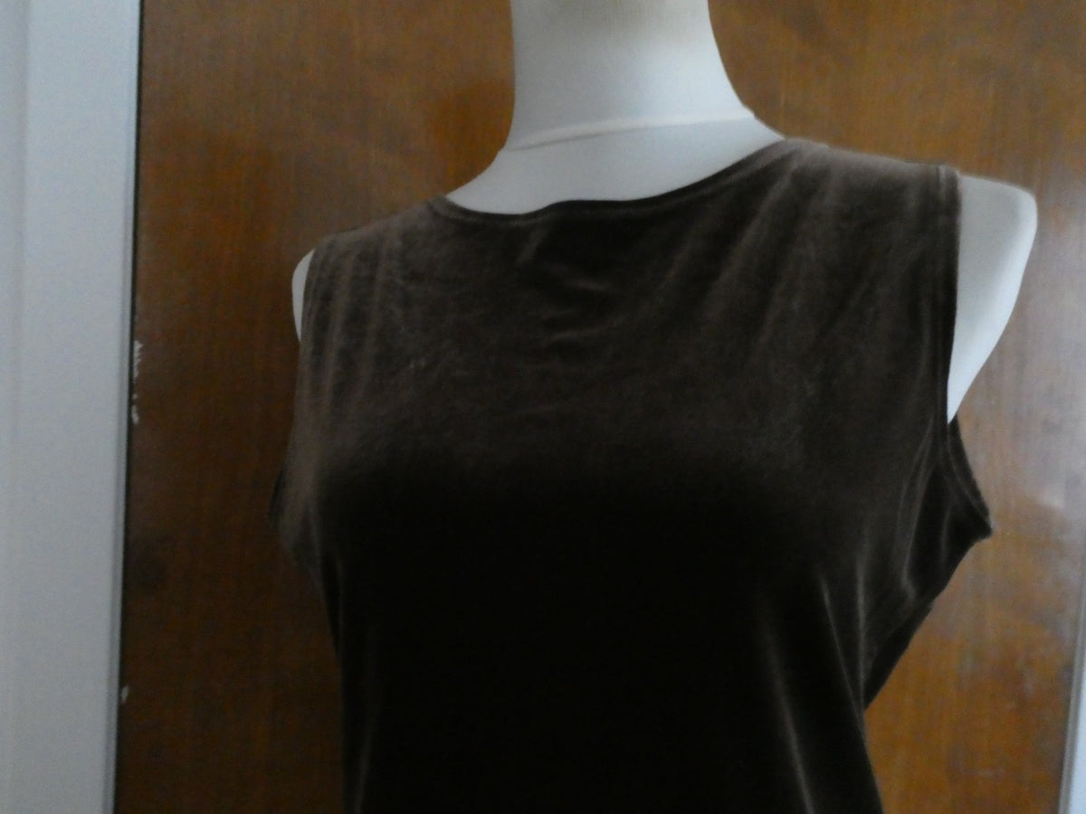 Sport women's brown velour top size Medium