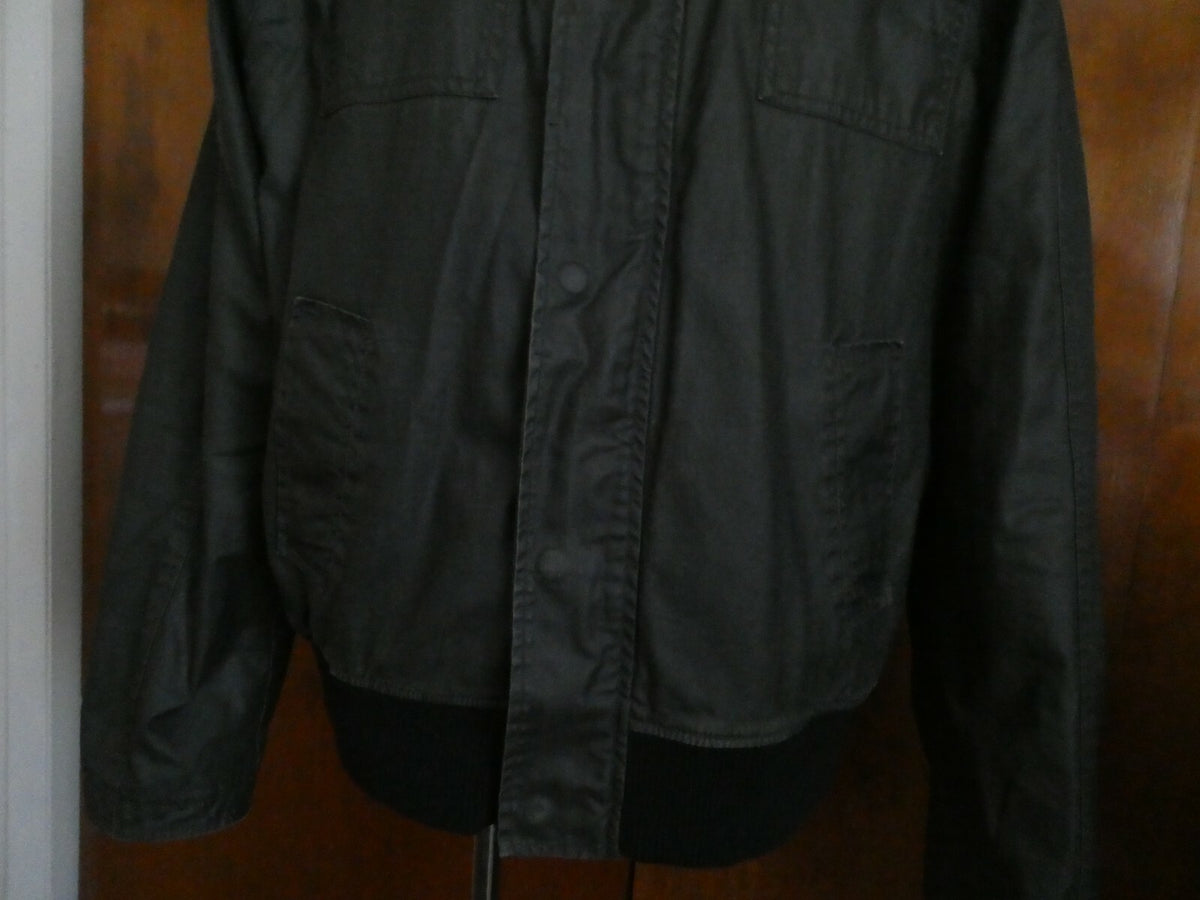 COOP Barneys New York Men's Dark Gray Coat Jacket Hooded Lined Size XL