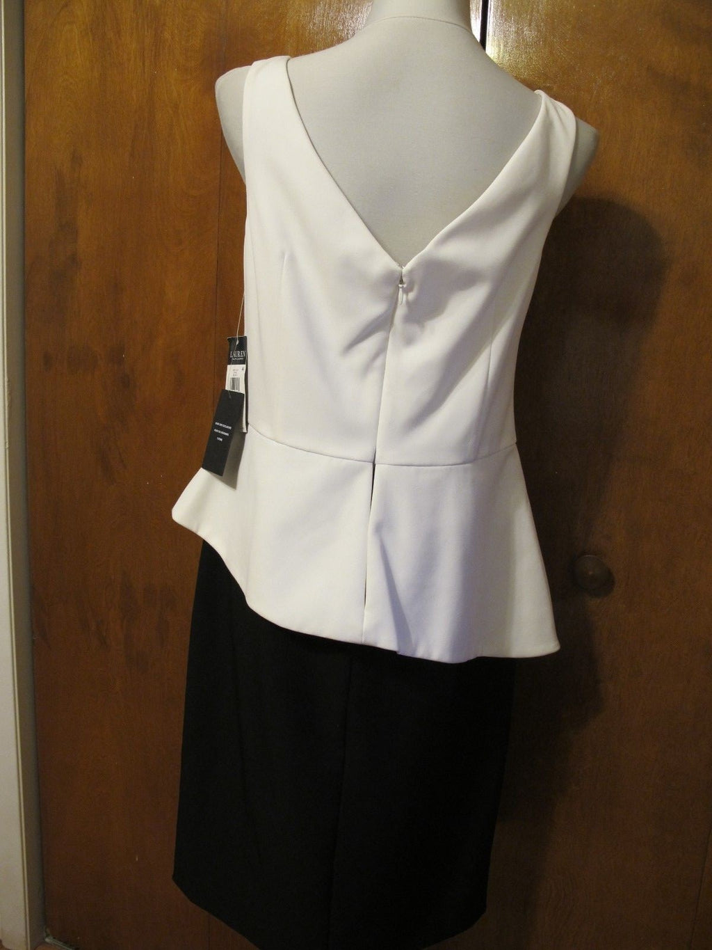 Ralph Lauren's women’s black ivory evening dress 12