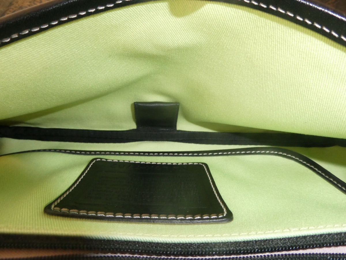 Authentic Coach Vintage Hampton Flap Purse Shoulder Handbag LOK-7702