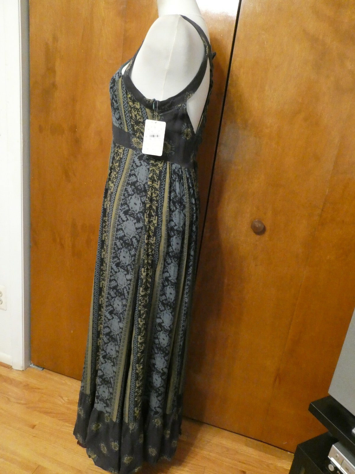 Free People women’s emerald combo soft rayon maxi dress
