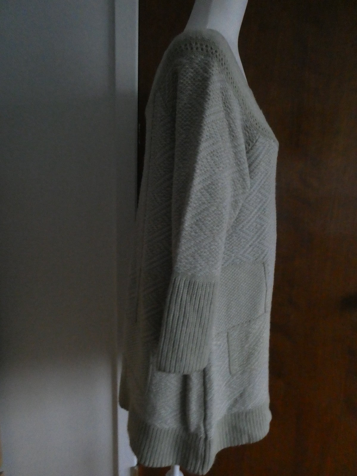 Free People Pale Sage Sweater Dress Size L NWT Oversized Knit Tunic Boho $138