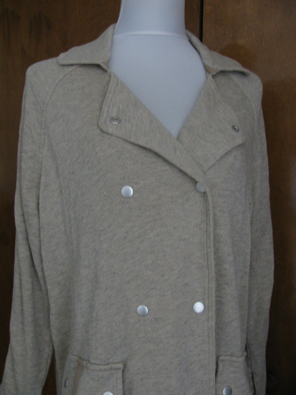 Free People women’s oatmeal lined cardigan size small its Medium New