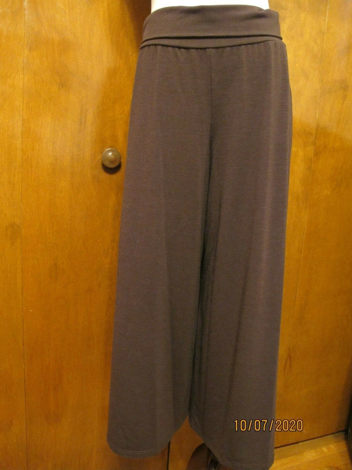 Sunny Leigh Women Brown Casual Pants Large