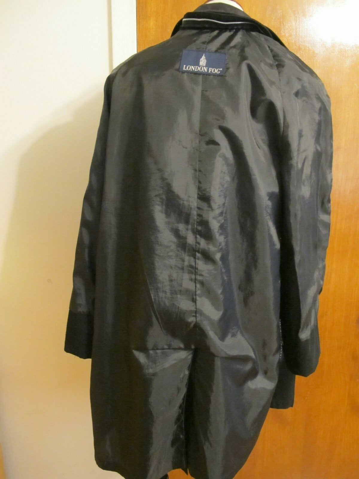 London Fog women's black A-line hooded jacket coat Small