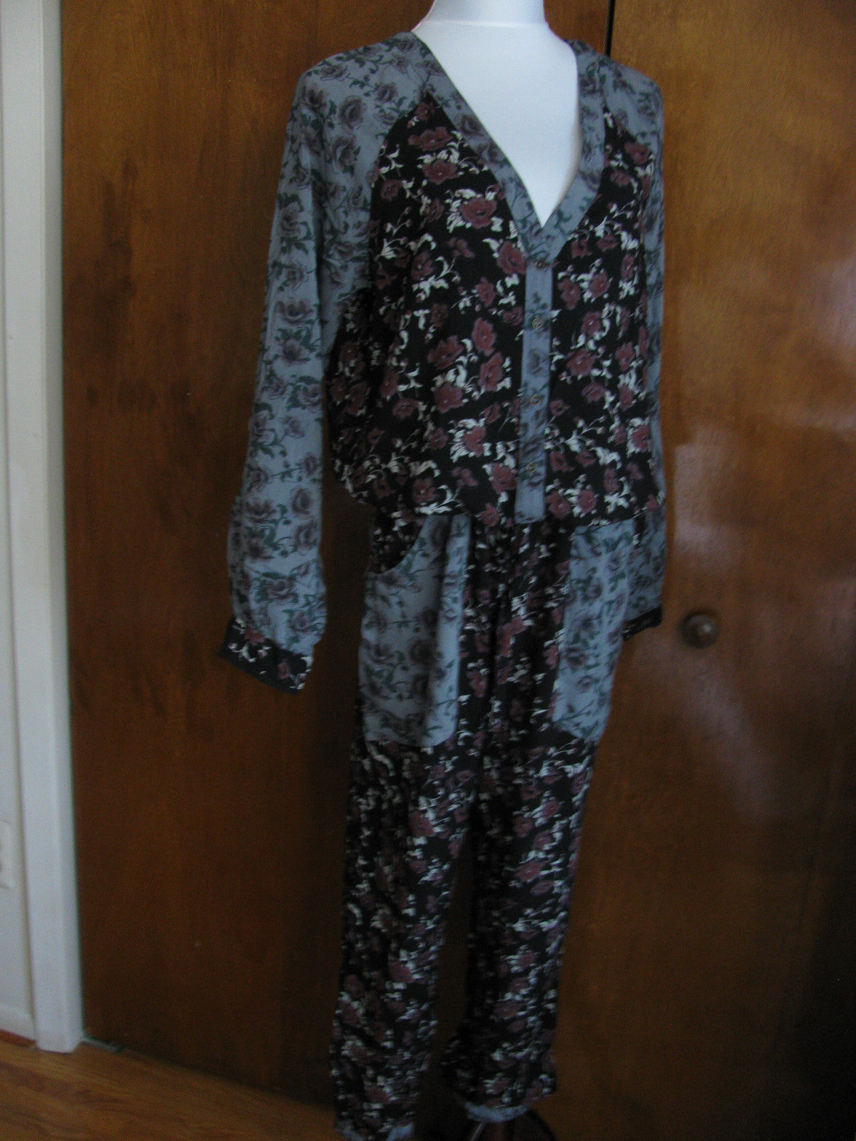 Free People Women's Rayon Summer Floral Print Jumpsuits New