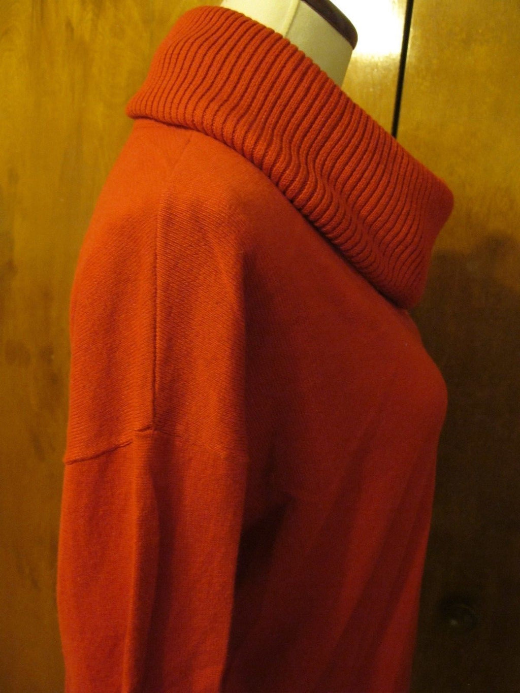 Michael Kors Women’s Red Fringe Hem Cowl Neck Sweater New