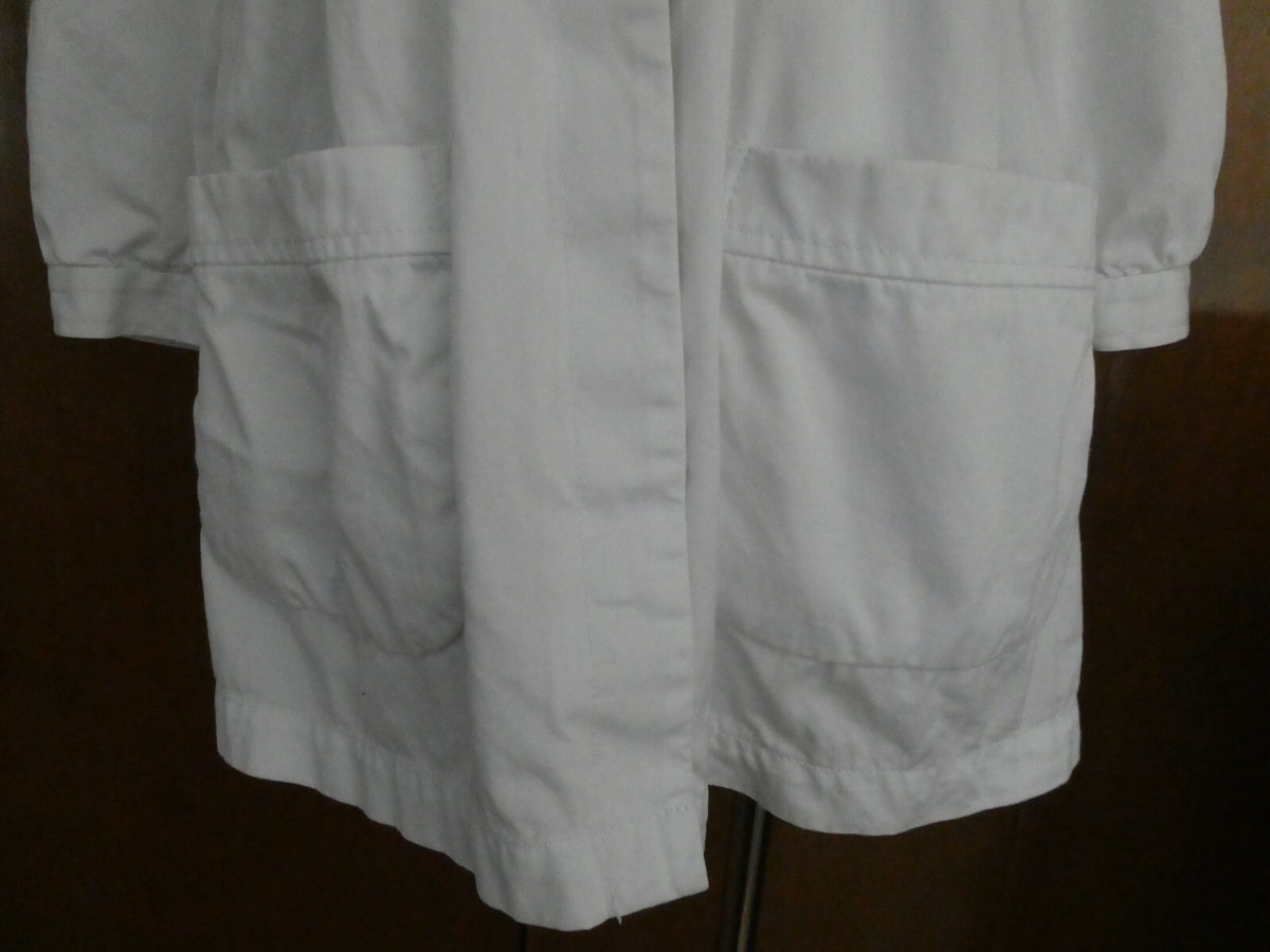 French Connection Women’s White Button-Down Cotton Lined Jacket Blazer Size 2