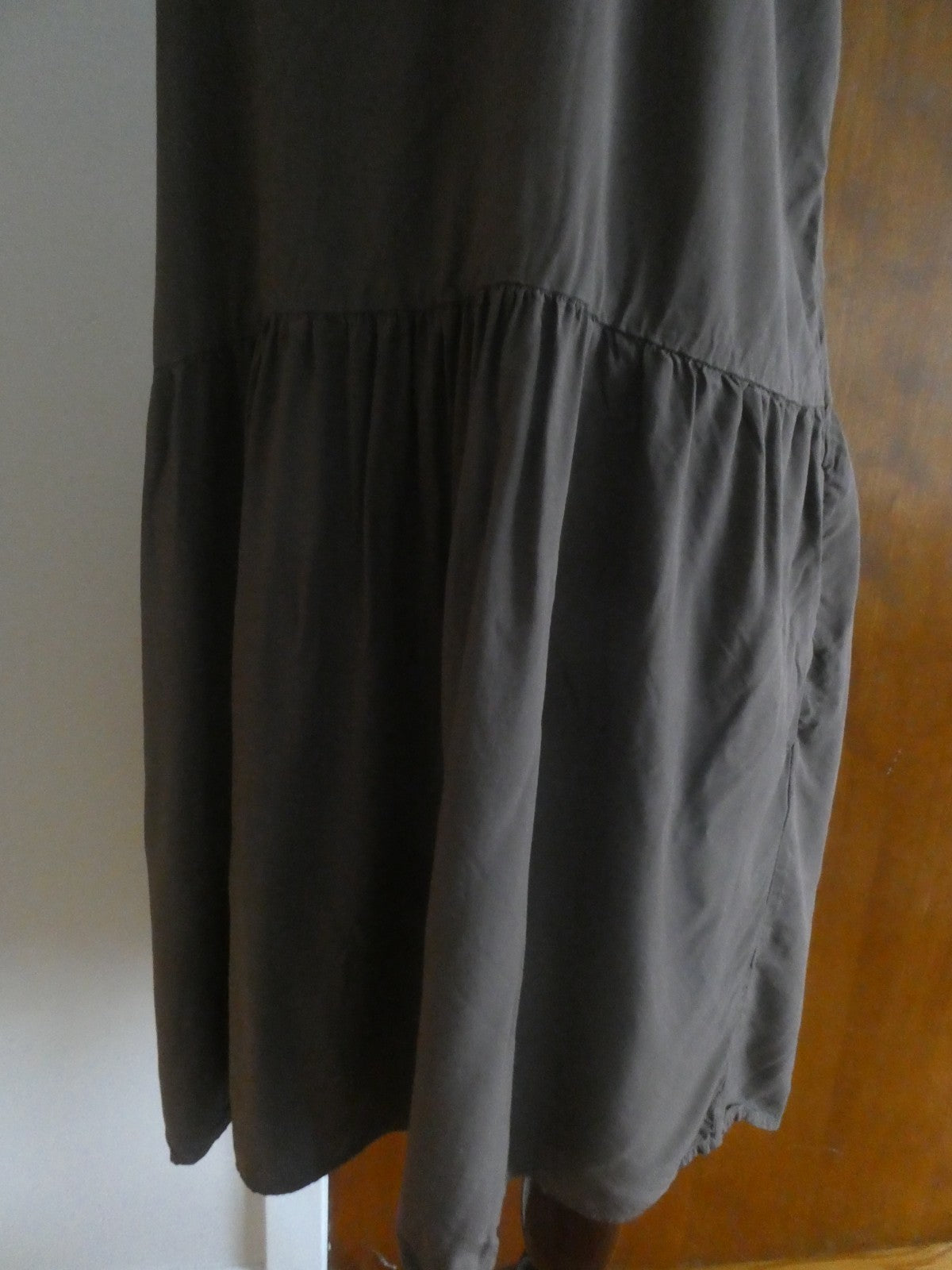 Unit QLO women's light brown 100% rayon summer dress size Large