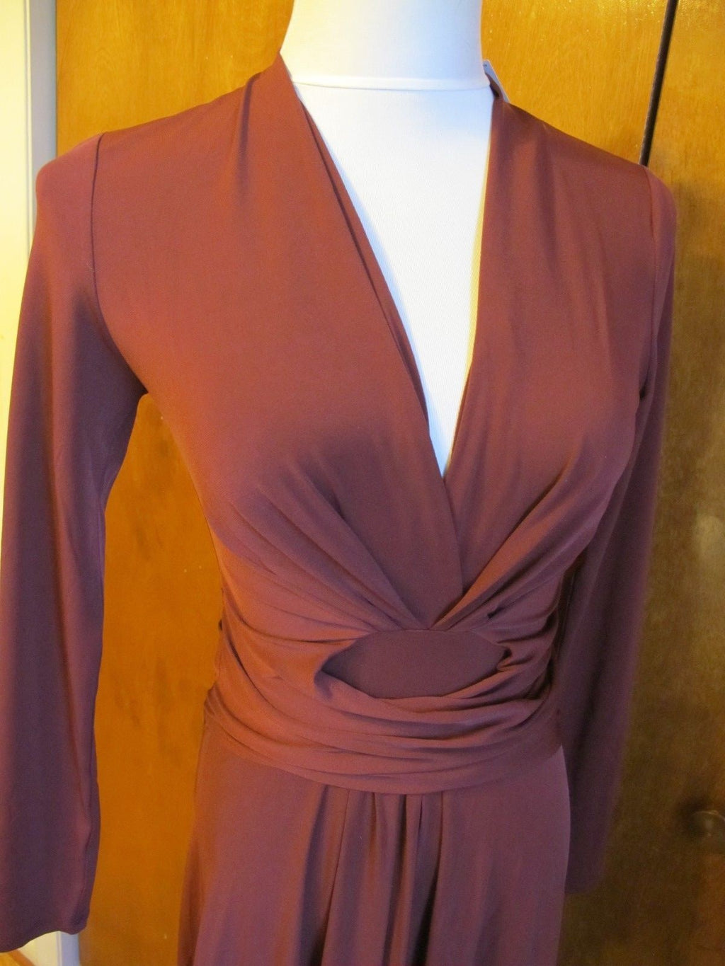 Michael Kors women’s burgundy A-line evening dress 2 