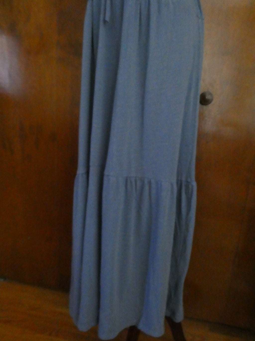 Gap Women's Gray Summer Cotton Blend Sleeveless Long Dress New