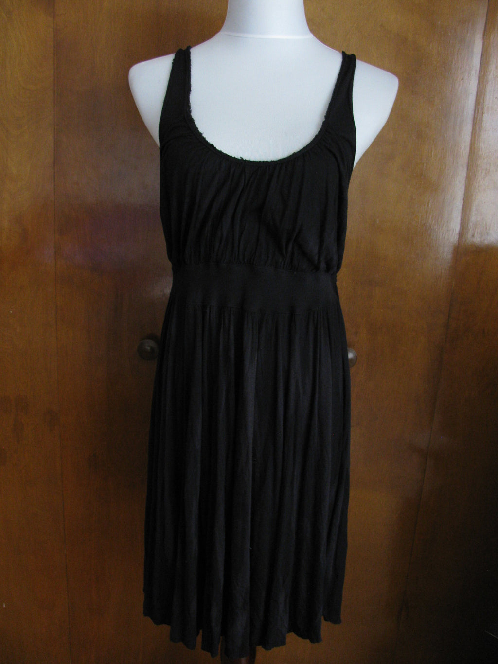 Free People women's washed black fabric back panel dress size Medium New