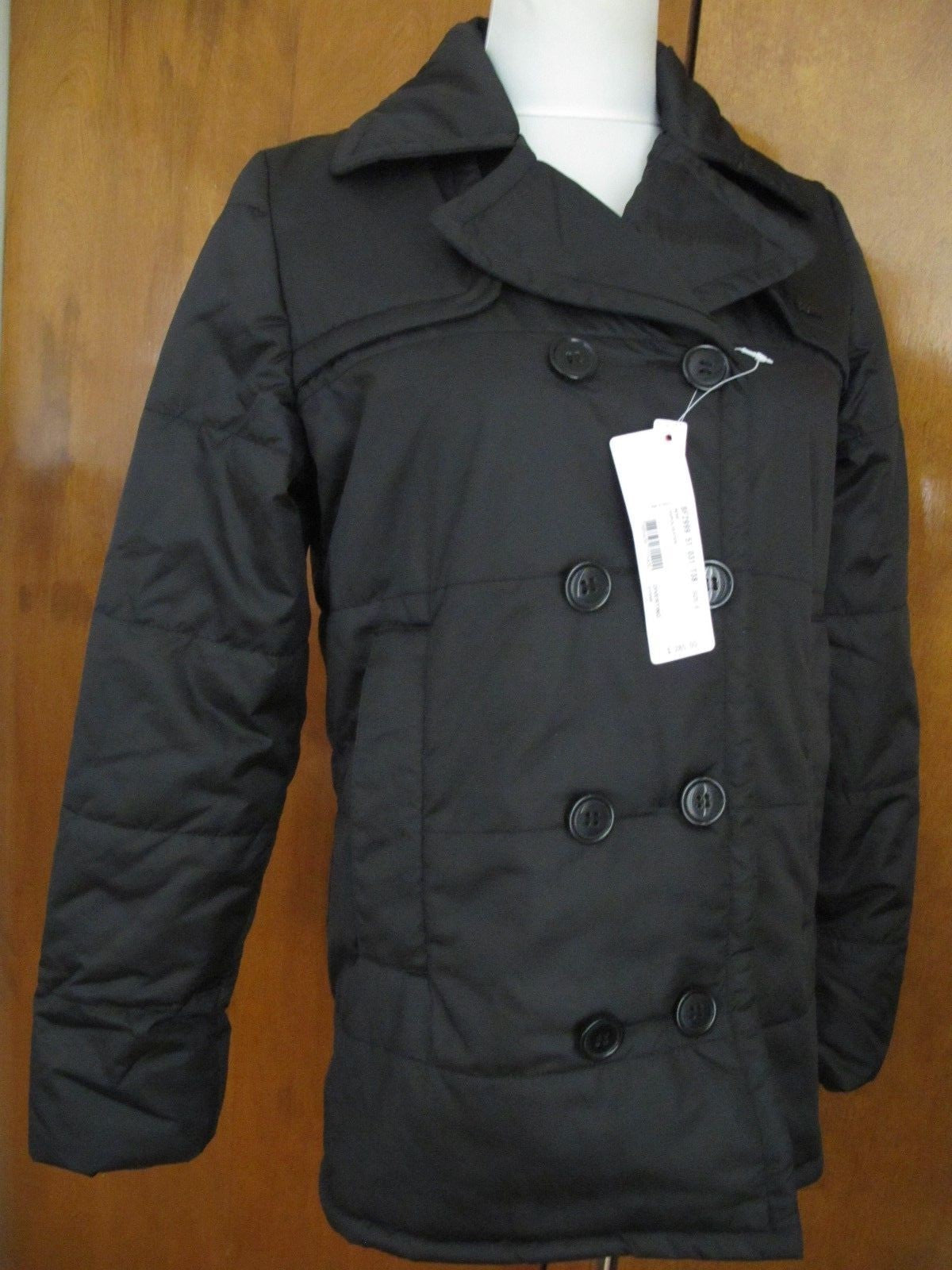 Lacoste Black Water Resistant Breathable Women's Jacket Coat New