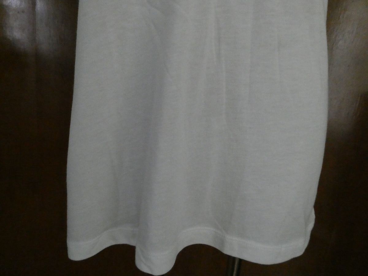 Gap women’s white cotton/modal decorated short sleeve top size Large