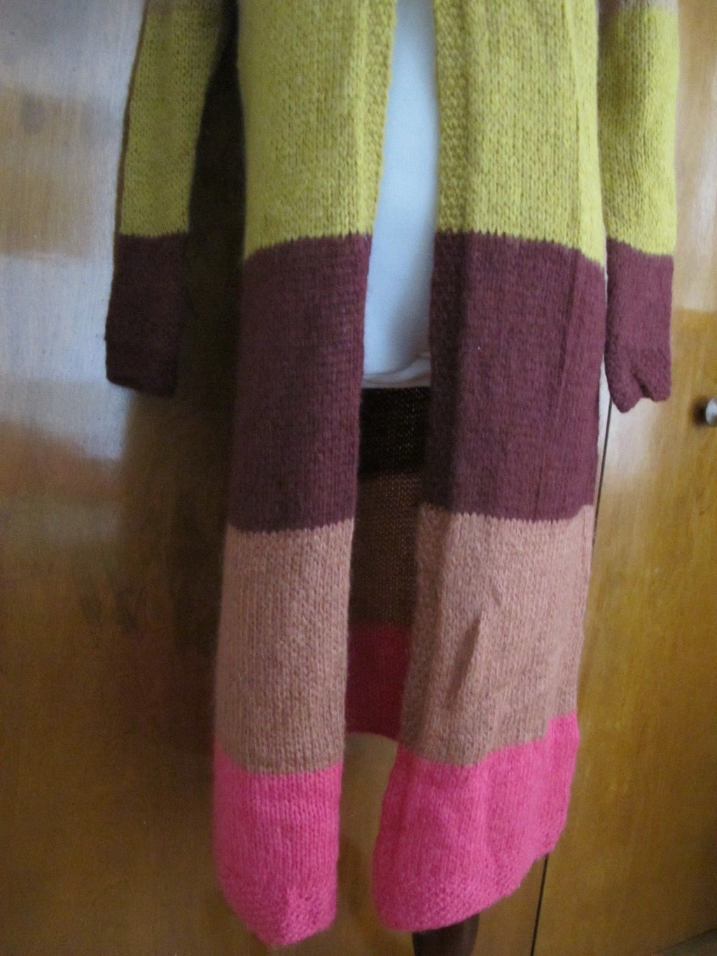 Free People Women's Multi Color Stripe Long Cardigan Size Xsmall New