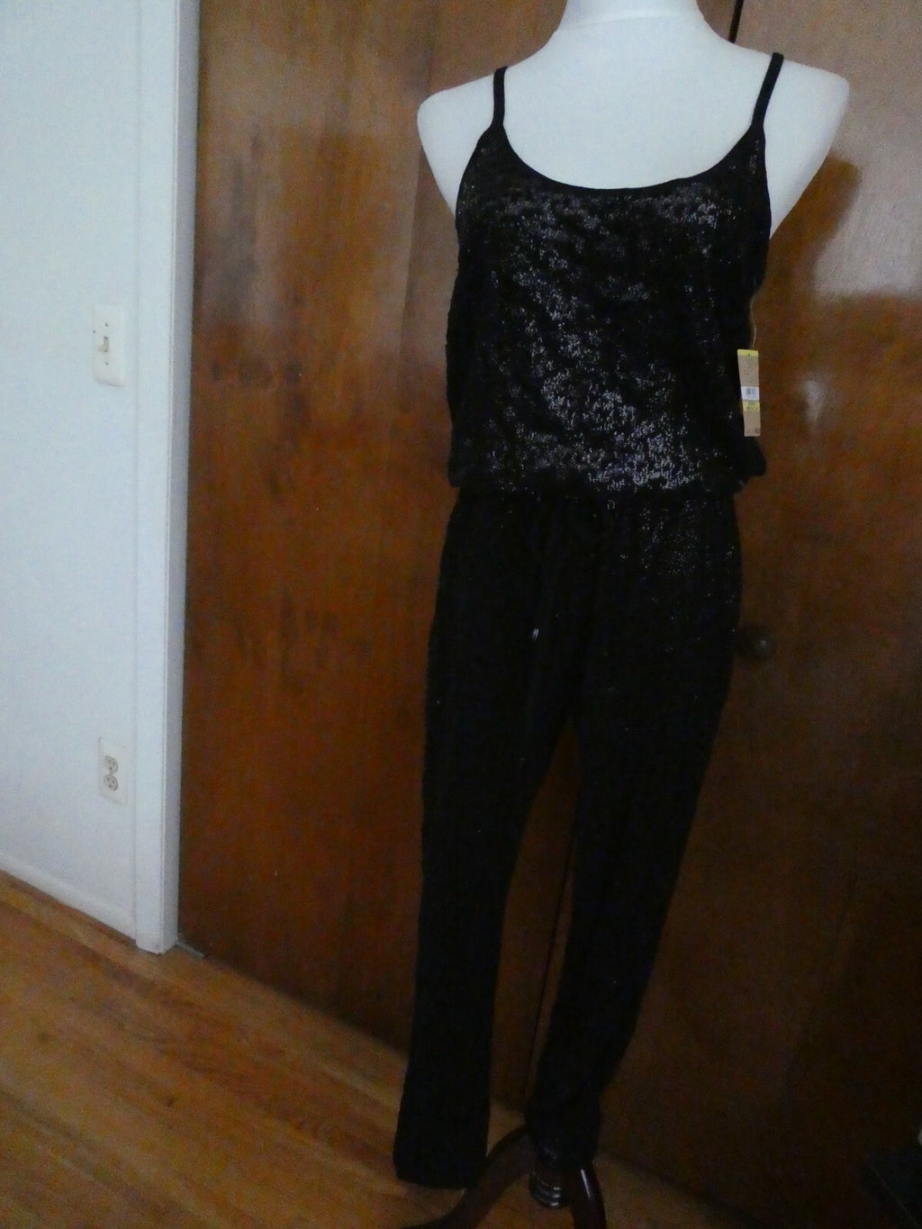 Rachel Roy women's guest list black evening lined jumpsuit size medium New