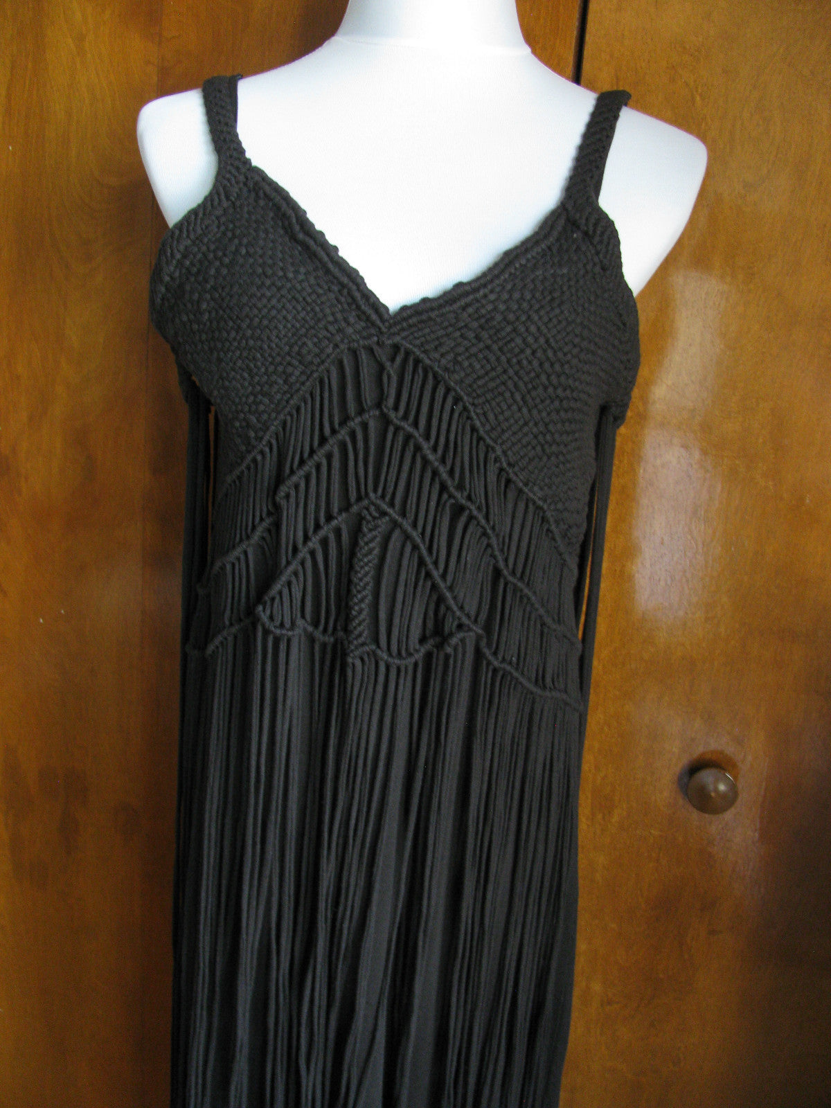 Denim & Supply women's black crafted cotton dress New