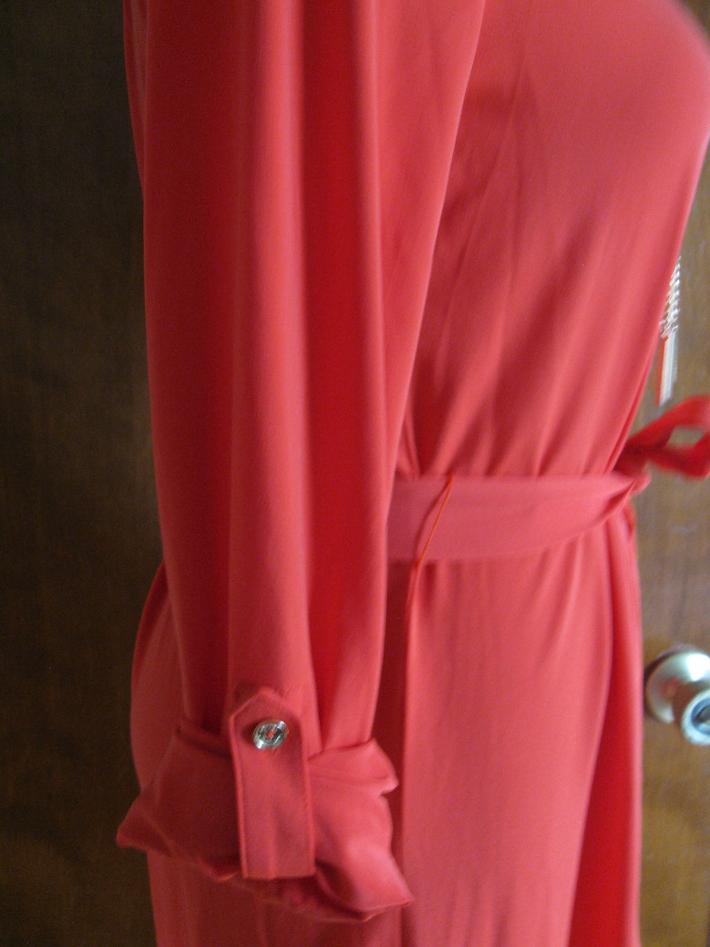 Michael Kors women’s long sleeves red dress