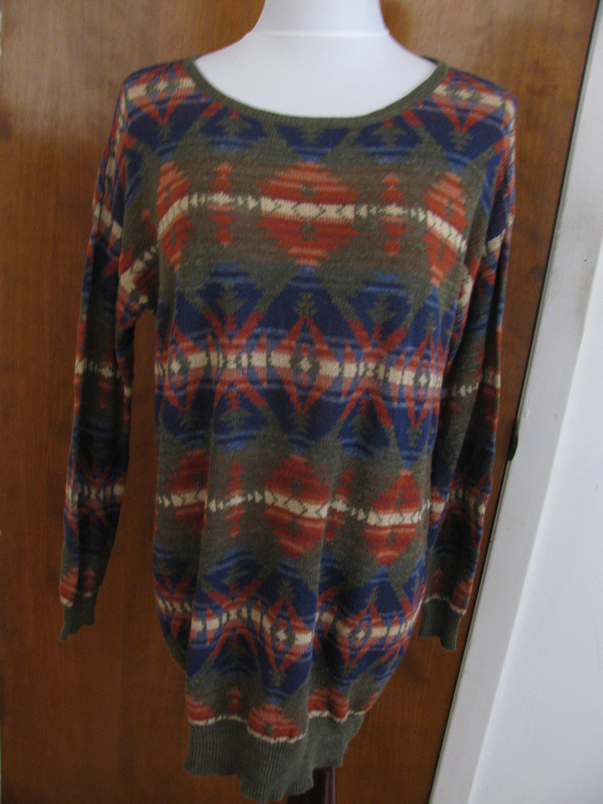Denim & Supply women’s multi color green brown sweater Medium