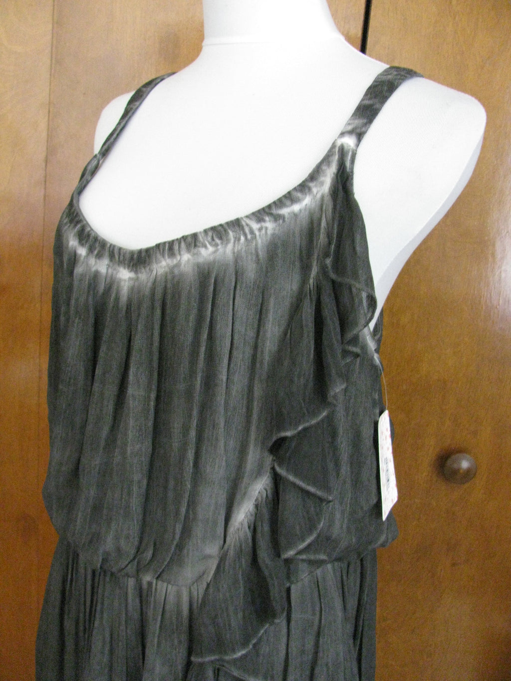 Free People Women’s Asymmetric Black Gray NWT Dress Size Large 