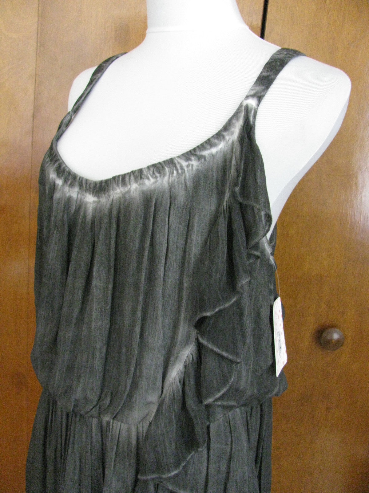 Free People Women’s Asymmetric Black Gray NWT Dress Size Large 