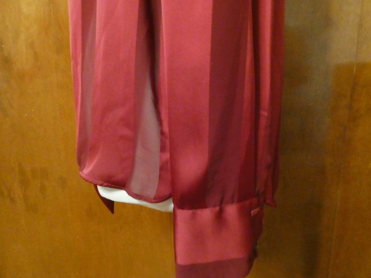Unbranded women's burgundy stylish evening tunic top size Large