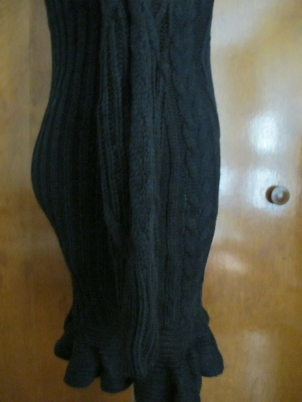 UNIF Women's Black Detailed Sweater Mini Dress Medium(fits Small)