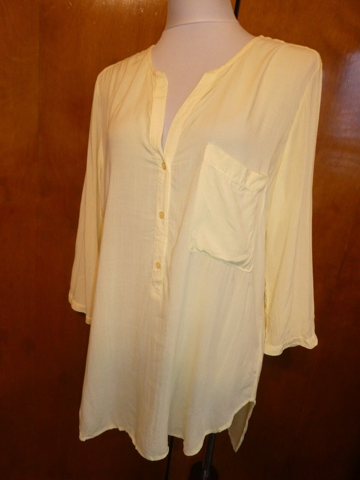 Anthropologie Cloth & Stone women's yellow blouse top Size Medium, Large