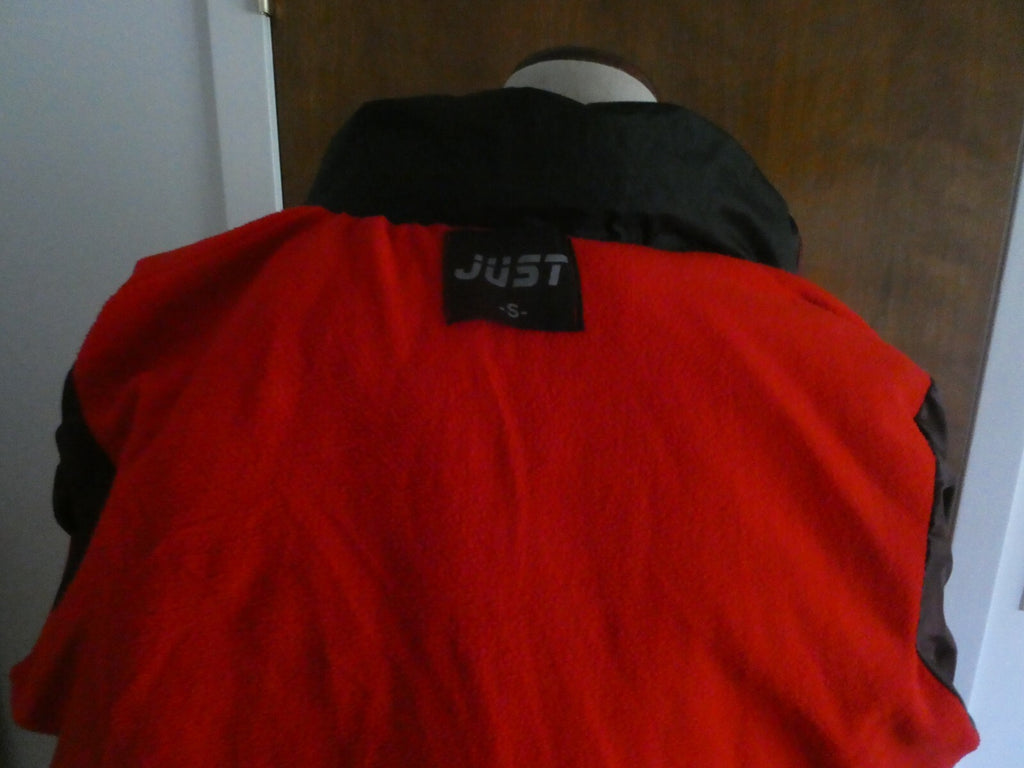 JUST Women’s Jacket Coat Red/Black Removable Hooded Size Small