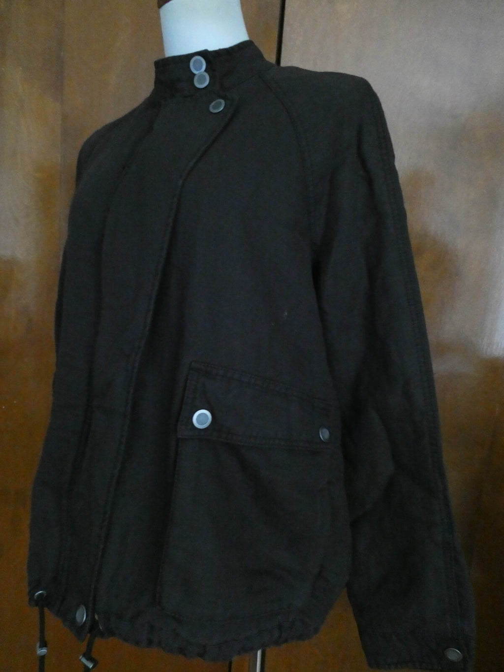 Free People women’s black soft cotton lined stylish jacket coat 