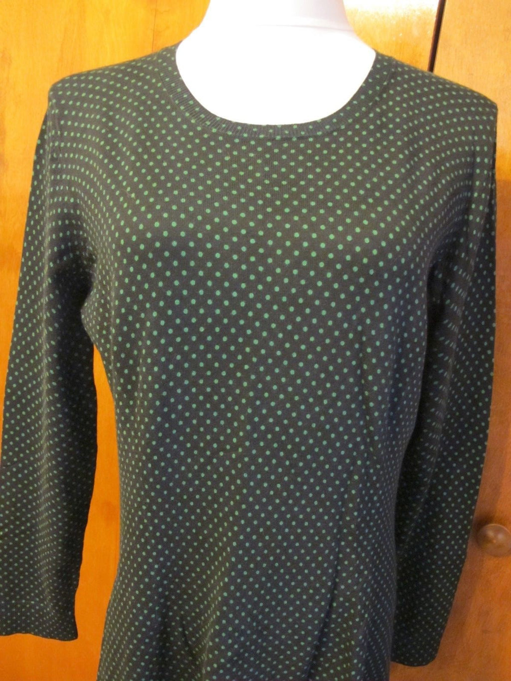 Michael Kors women’s black green A-line cotton viscose dress XLarge 