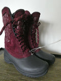 The North Face authentically burgundy waterproof lace-up boots size 7