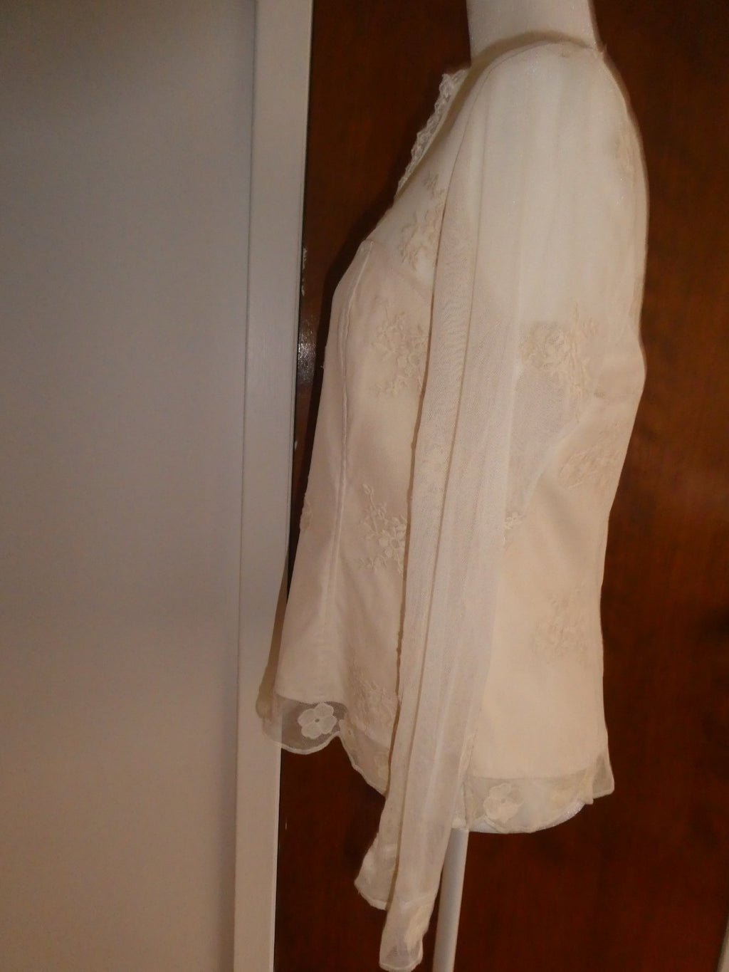 Women's tea stain embroidered lined evening top PL from Macys