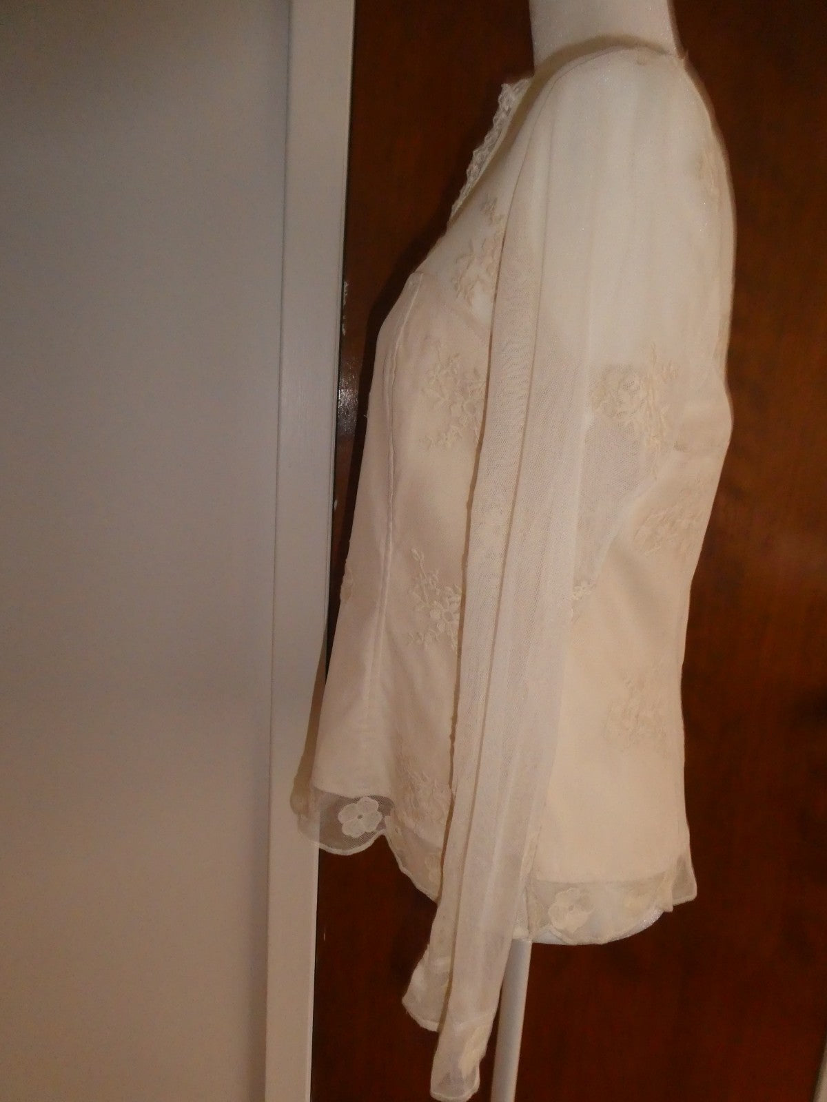 Women's tea stain embroidered lined evening top PL from Macys
