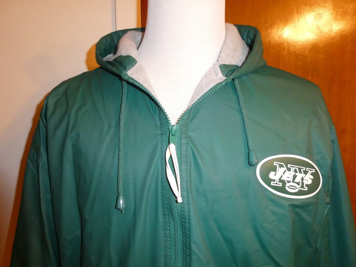 New York Jets Pro Line Coat Size Medium Unisex Adult with Hood and Liner
