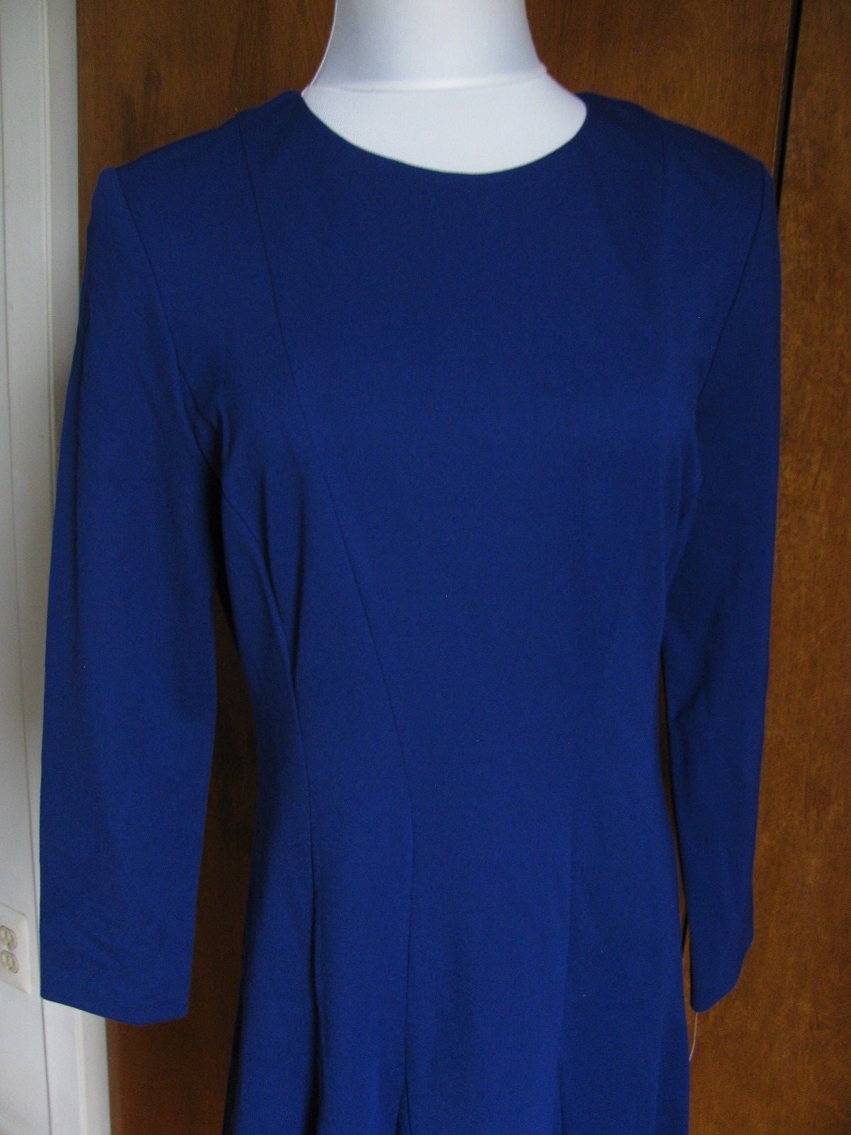 Ralph Lauren women’s stylish A-line cannes blue NWT detailed dress size 12