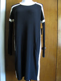 Rachel Roy womens black soft dress with snaps closures at one side bottom XL NWT