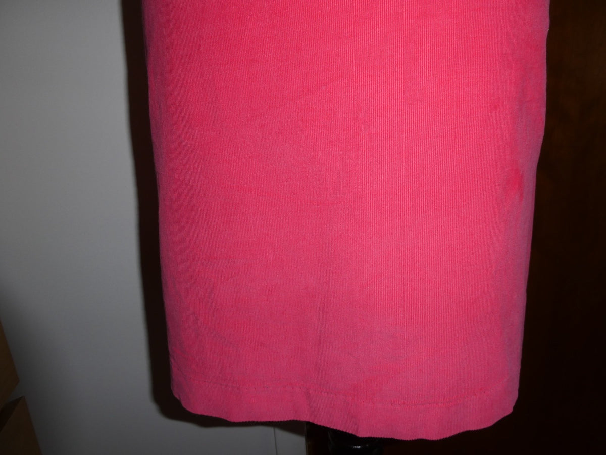 Castaway Pink Women 100% Cotton Pencil Short Skirt Women’s Back Zip 12,14 NEW