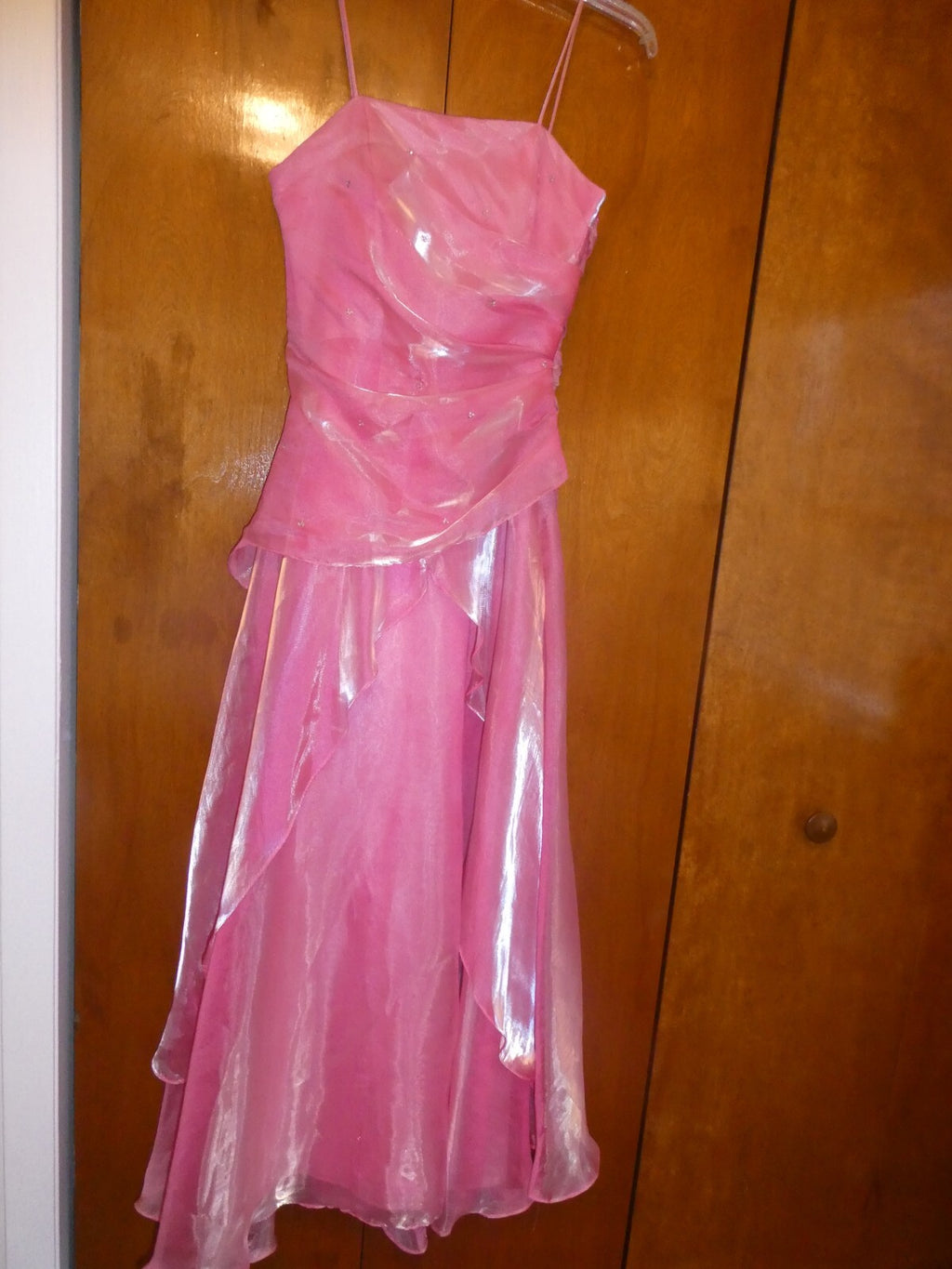 LET'S Fashion women's pink evening prom graduation dress XSmall