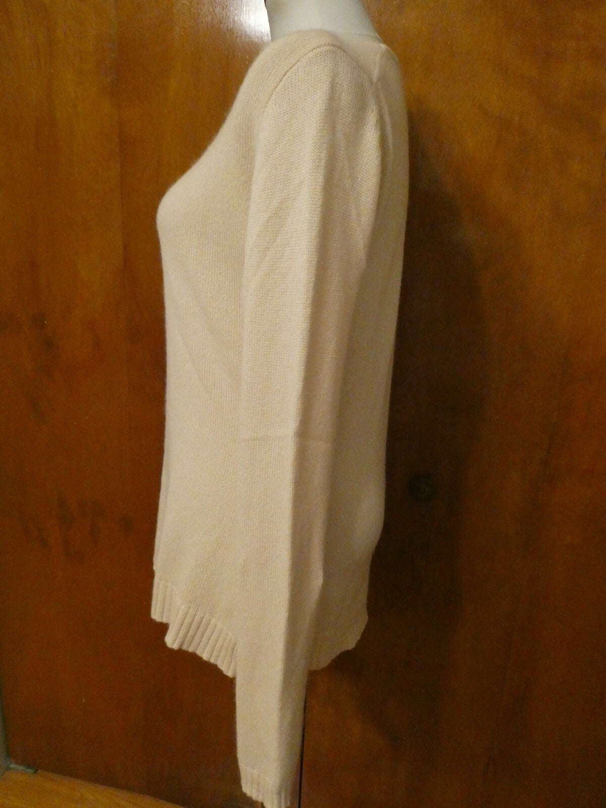 Repeat women's cream cashmere V-neck sweater size EU 40