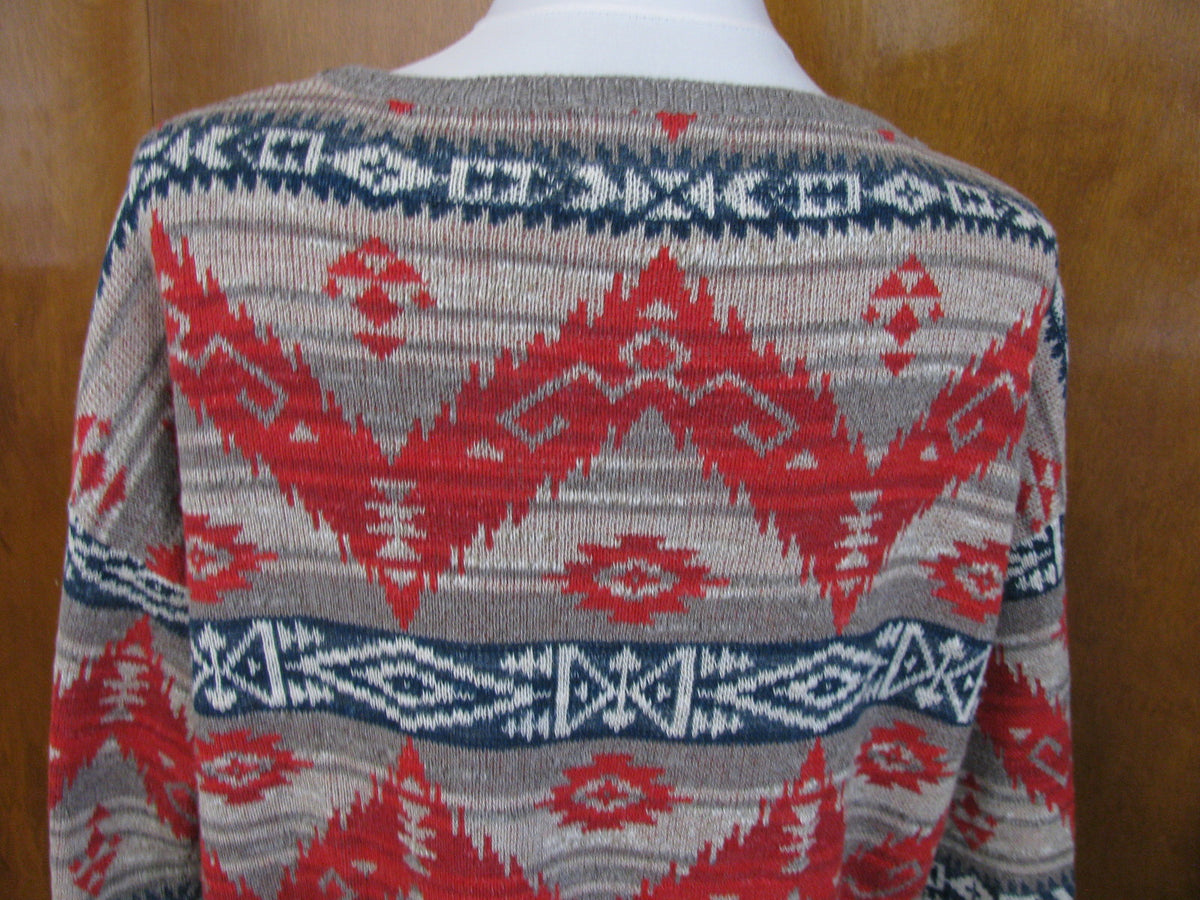 Denim & Supply women's multi color cotton 3/4 sleeves sweater Small