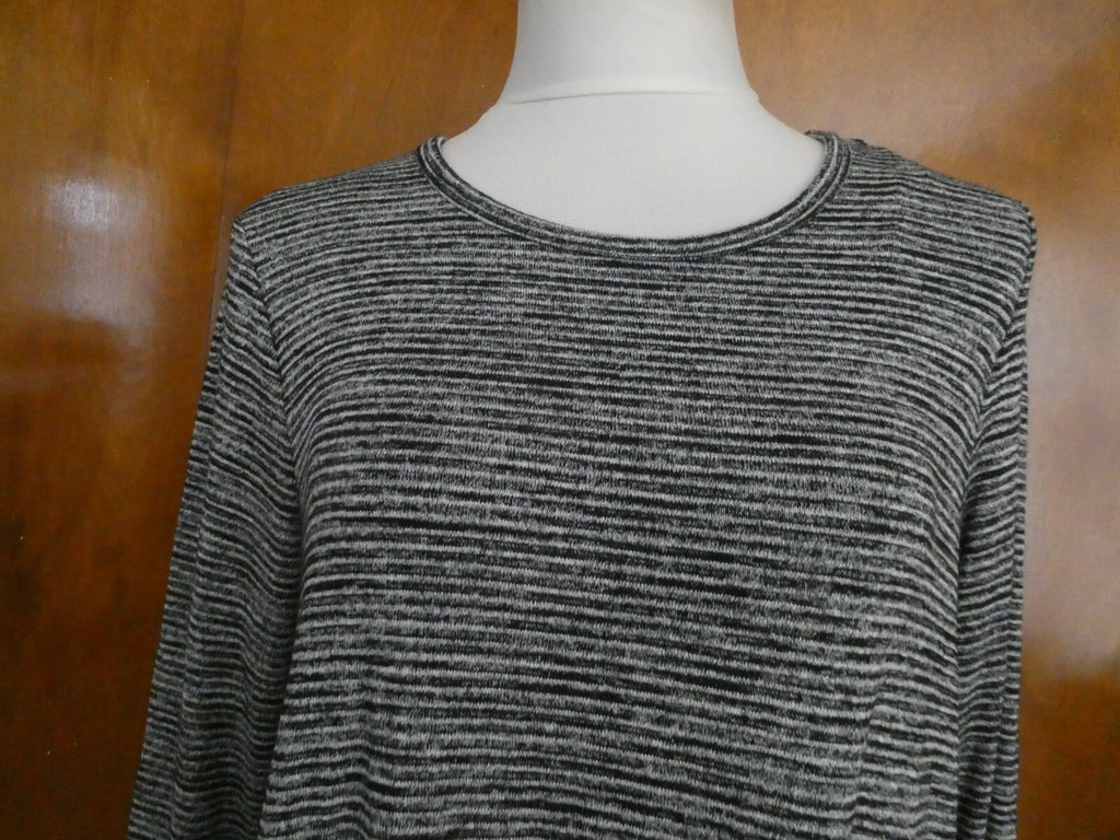 Gap Women's A-Line Black/Gray Long Sleeves Dress Size XLarge