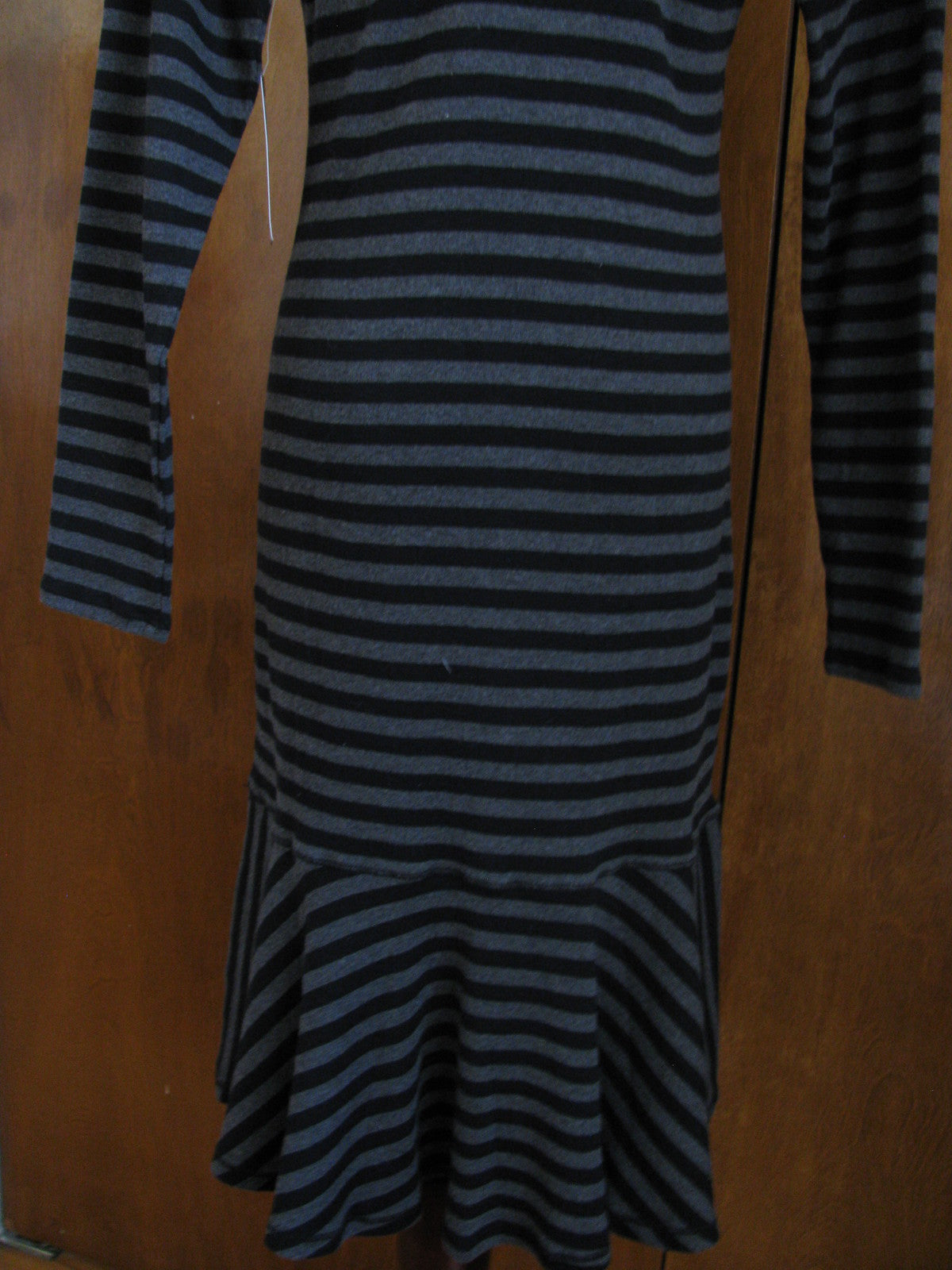 Lauren Jeans CO Women's black gray turtleneck dress size Medium 