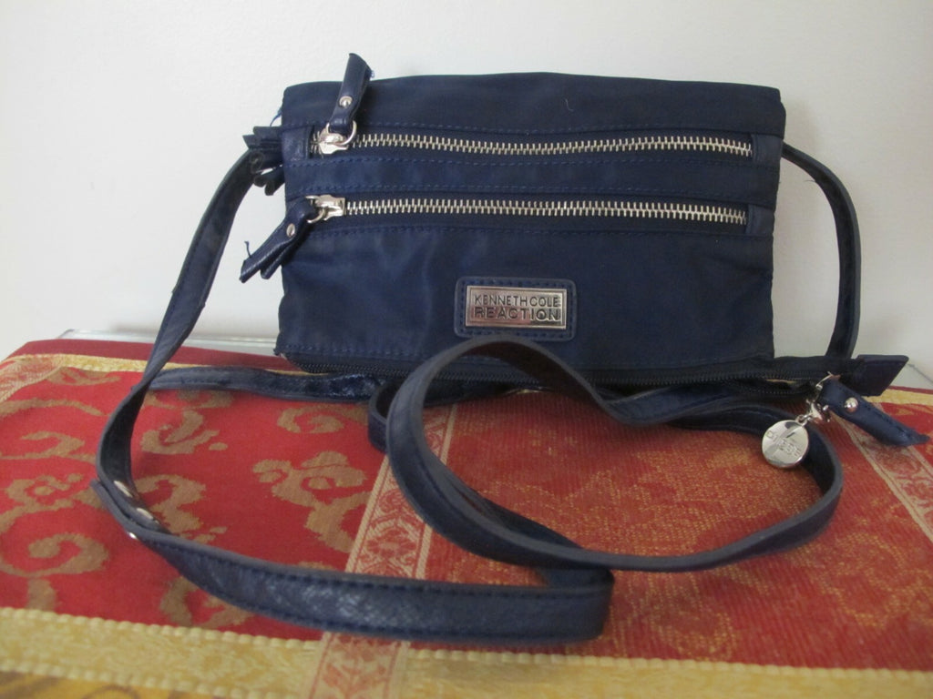 Kenneth Cole Reaction Women’s Navy Nylon Cross-body Small Purse Bag 