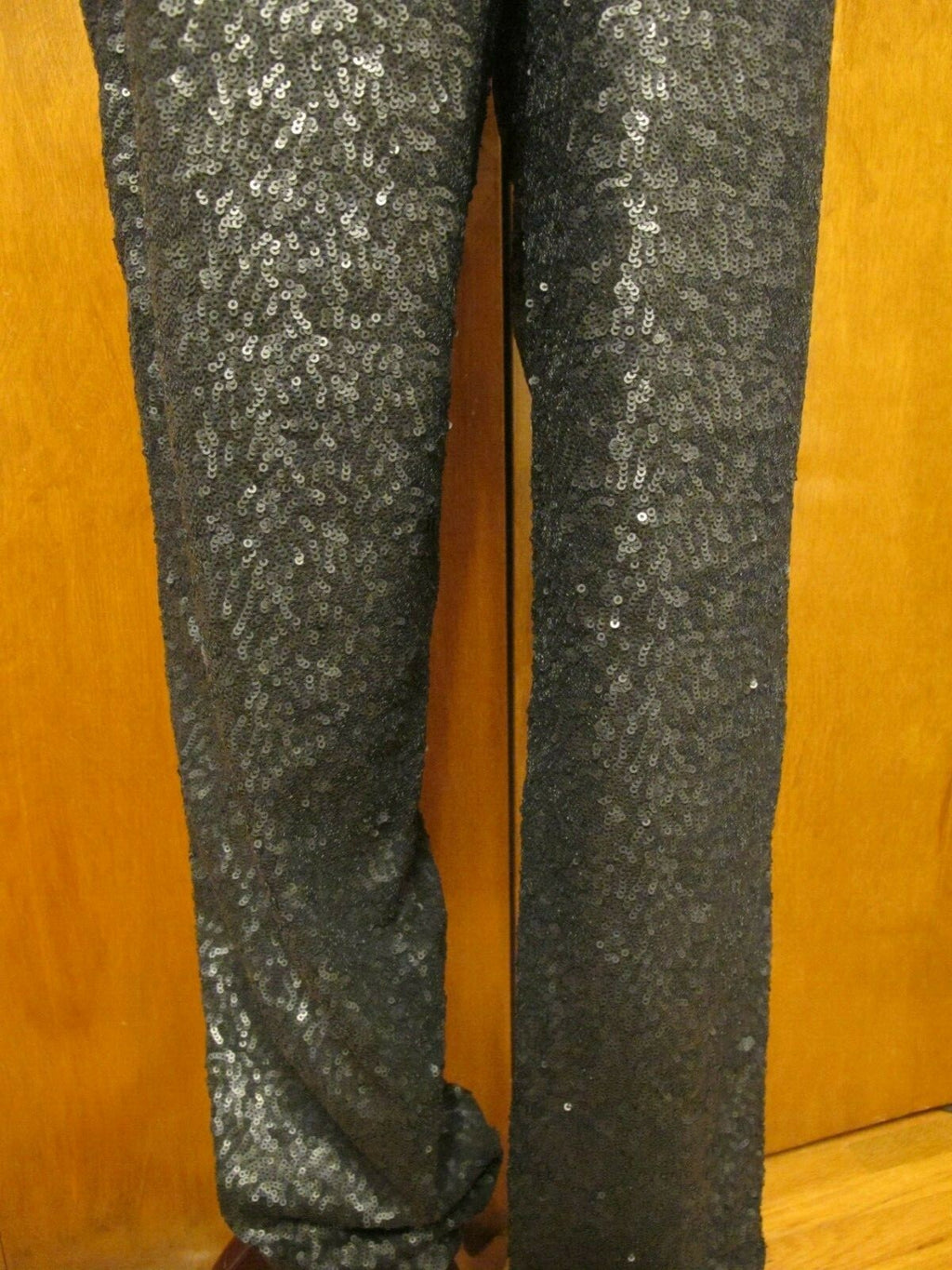Free People Women's Black Evening Sequin Evening  Have Lined Pants Large