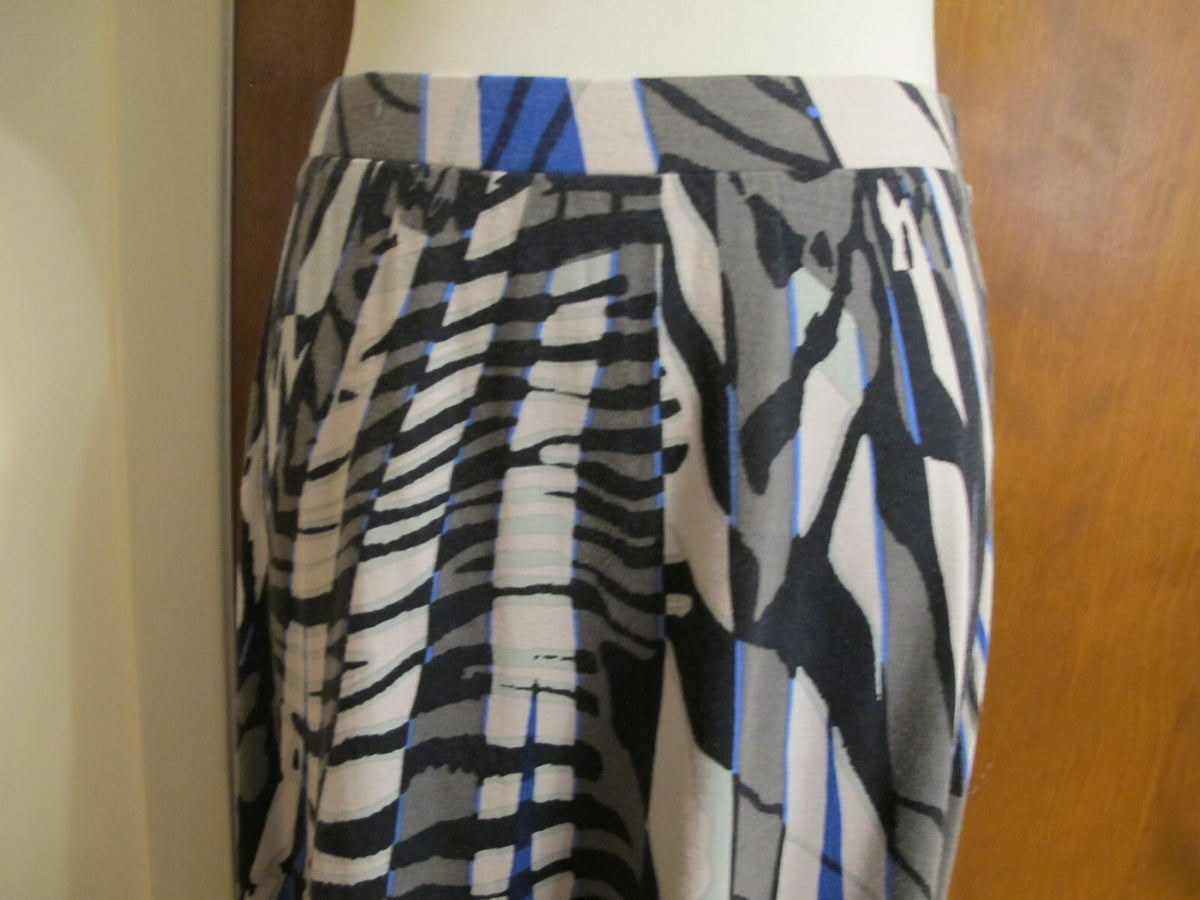 Jones New York Collection women's gray multi color rayon skirt PM