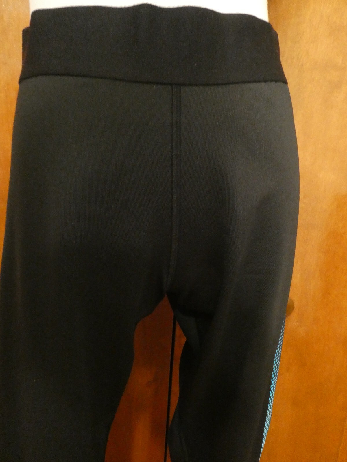 GapFit Capri Women’s Active Regular Rice Leggings Black/Blue Xlarge