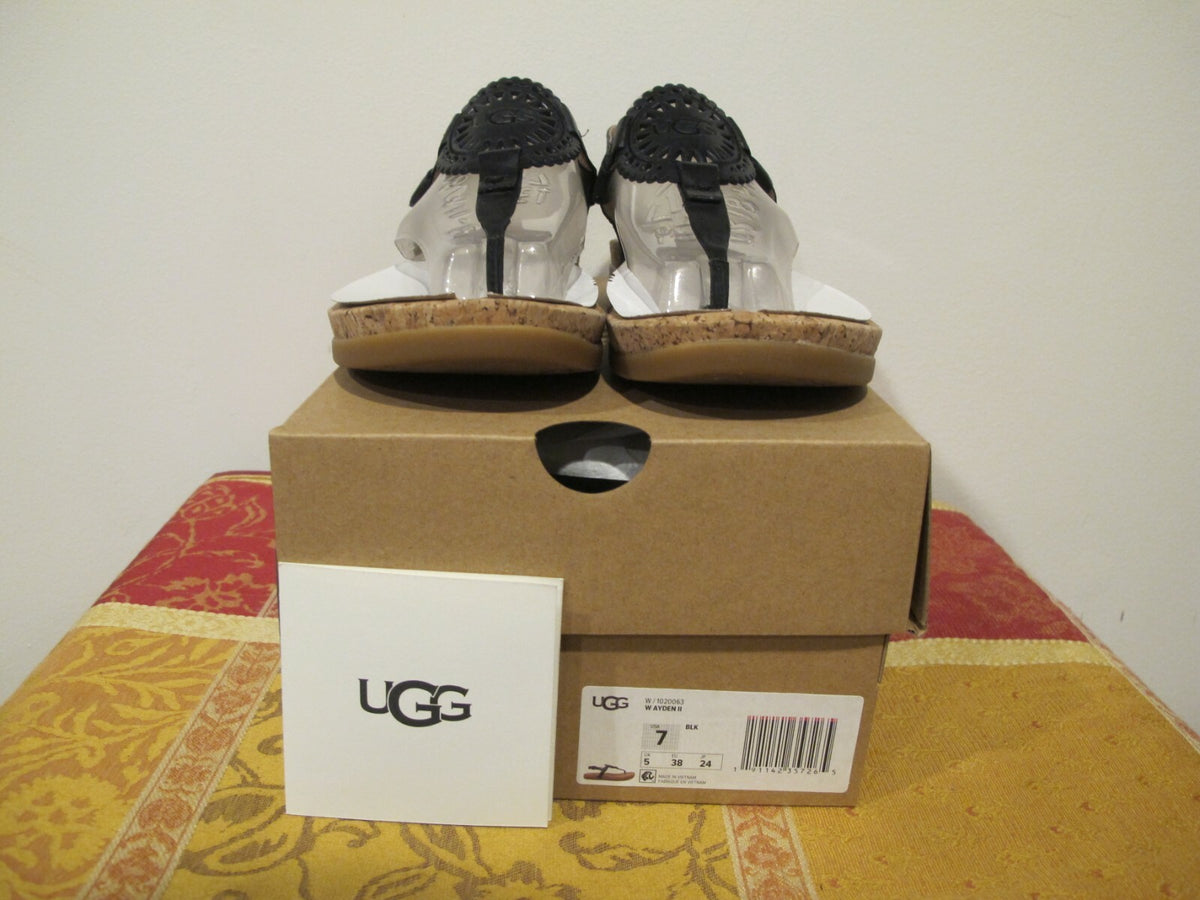 Ugg Australia women’s AYDEN II SANDAL Black size 7
